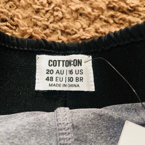 COTTON ON Trendy Lifestyle Move Jogger Shorts Black Mid Plus Size 16W NWT‎ - Picture 4 of 8